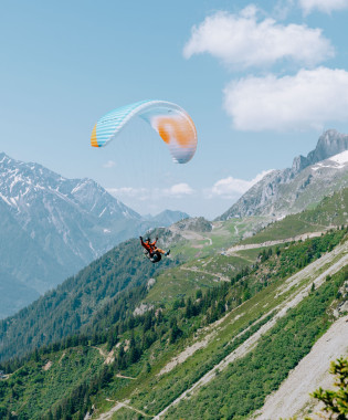 Baptism and paragliding flights summer winter