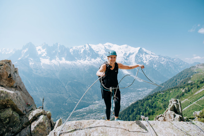 via ferrata mountain summer activity