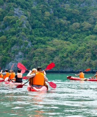 Kayak family outdoor activities