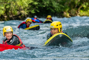 hydrospeed trip on the isère river