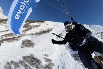 Speedriding with Evolution 2 Val d’Isère.