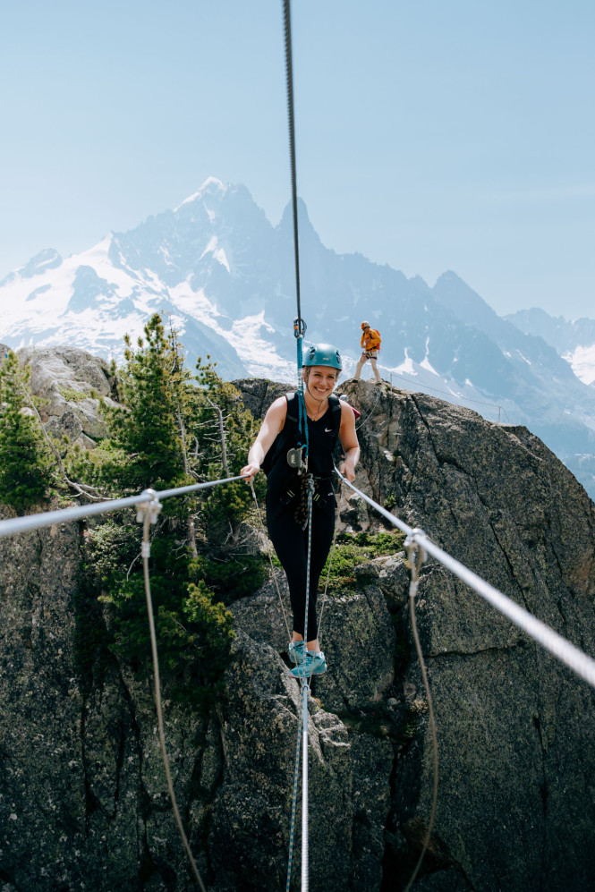 via ferrata mountain summer activity